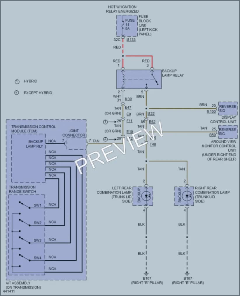 2014 Infiniti Q50Hybrid Exterior Lights wiring diagram preview