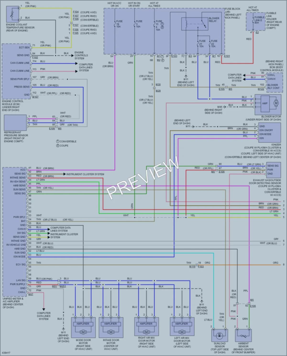 2014 Infiniti Q60 Air Conditioning wiring diagram preview