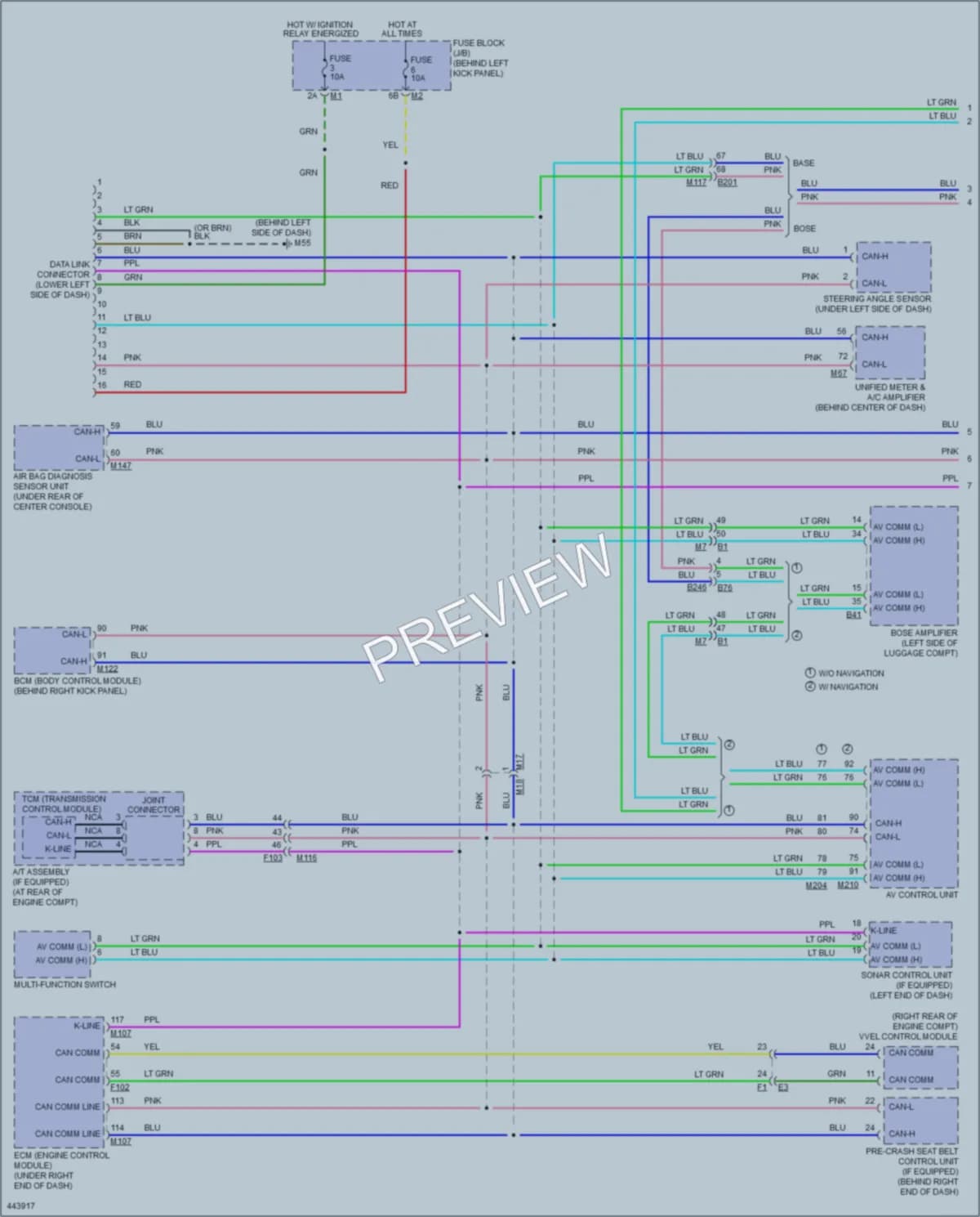 2014 Infiniti Q60 Computer Data Lines wiring diagram preview