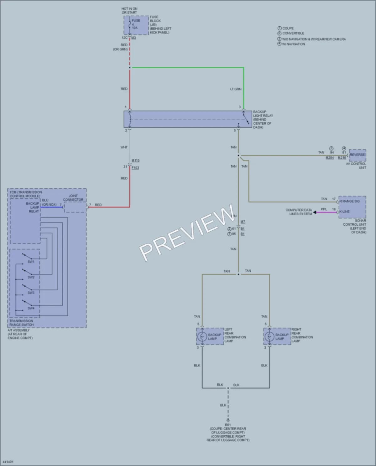 2014 Infiniti Q60 Exterior Lights wiring diagram preview