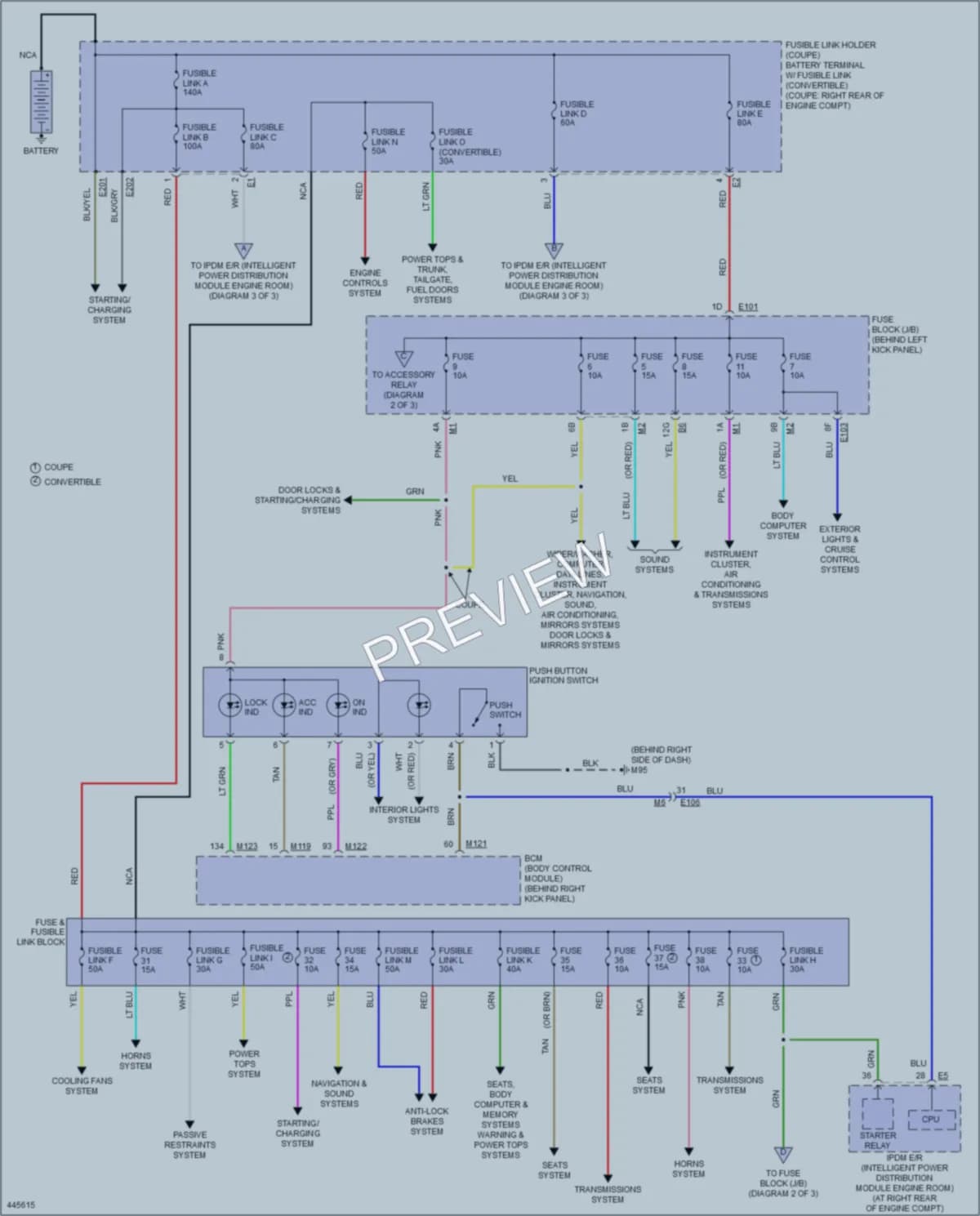 2014 Infiniti Q60 Power Distribution wiring diagram preview