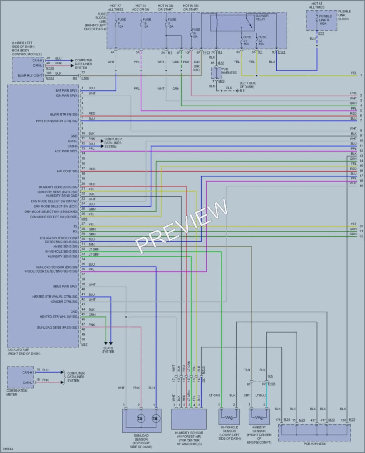 2014 Infiniti Q70Hybrid Air Conditioning wiring diagram preview
