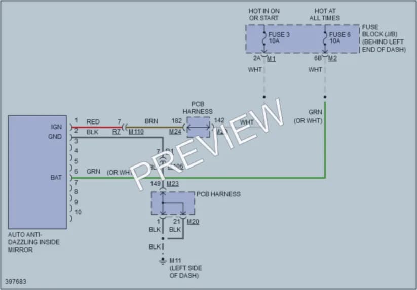 2014 Infiniti Q70Hybrid Power Mirrors wiring diagram preview