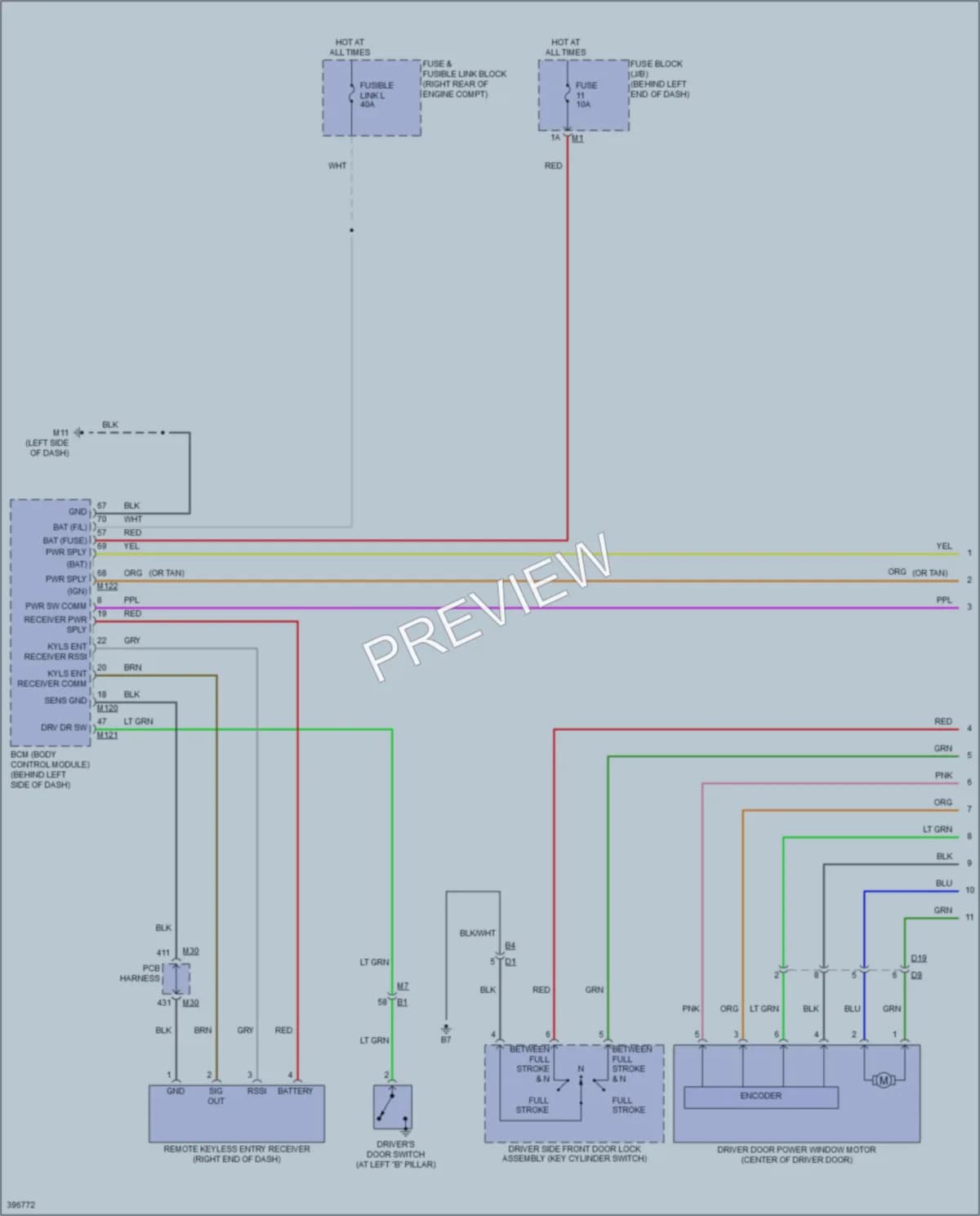 2014 Infiniti Q70Hybrid Power Windows wiring diagram preview