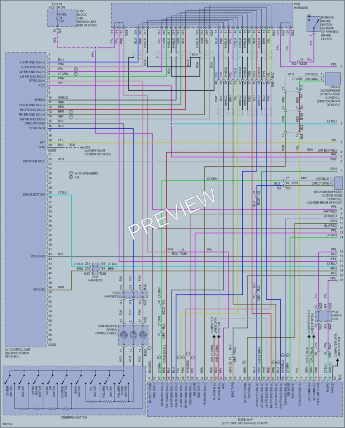2014 Infiniti Q70Hybrid Radio wiring diagram preview