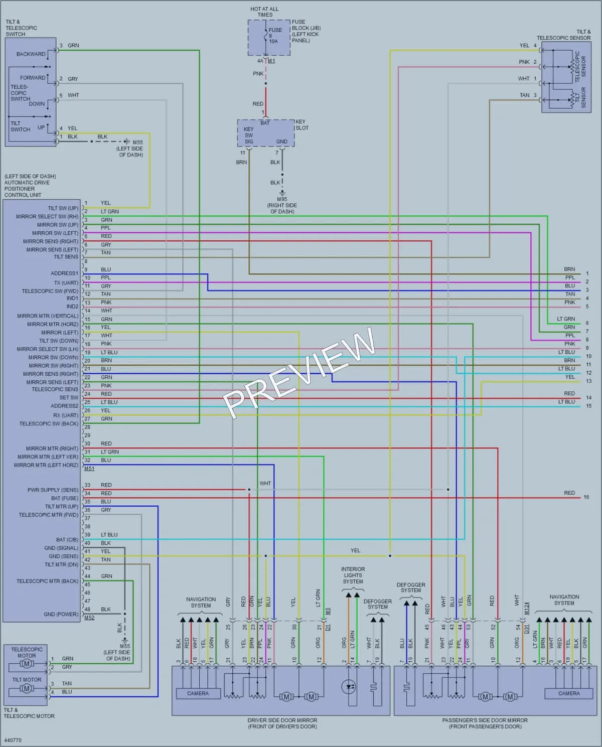 2014 Infiniti QX50 Memory Systems wiring diagram preview
