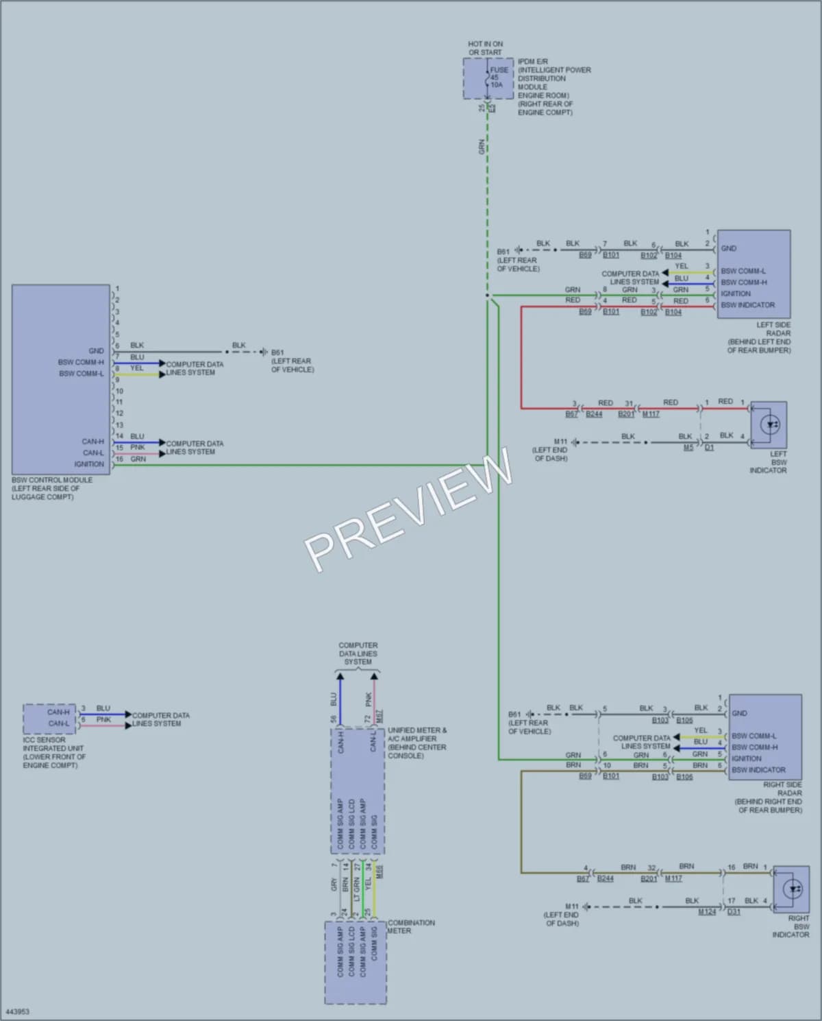 2014 Infiniti QX50 Navigation wiring diagram preview