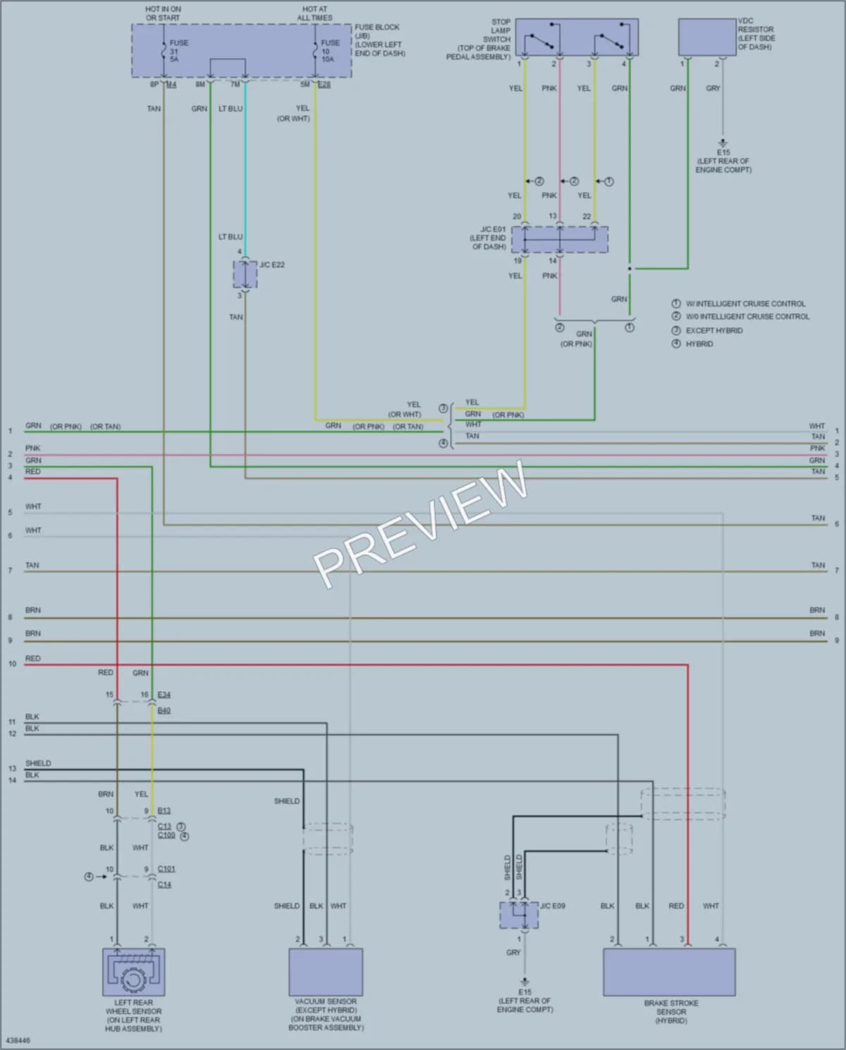 2014 Infiniti QX60 Anti Lock Brakes wiring diagram preview