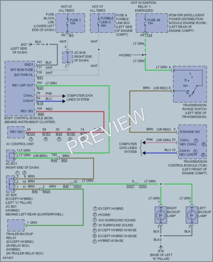 2014 Infiniti QX60 Exterior Lights wiring diagram preview