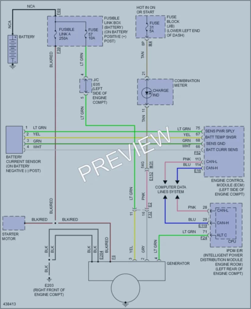2014 Infiniti QX60 Starting Charging wiring diagram preview