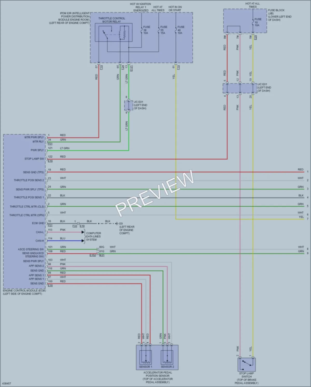 2014 Infiniti QX60Hybrid Cruise Control wiring diagram preview