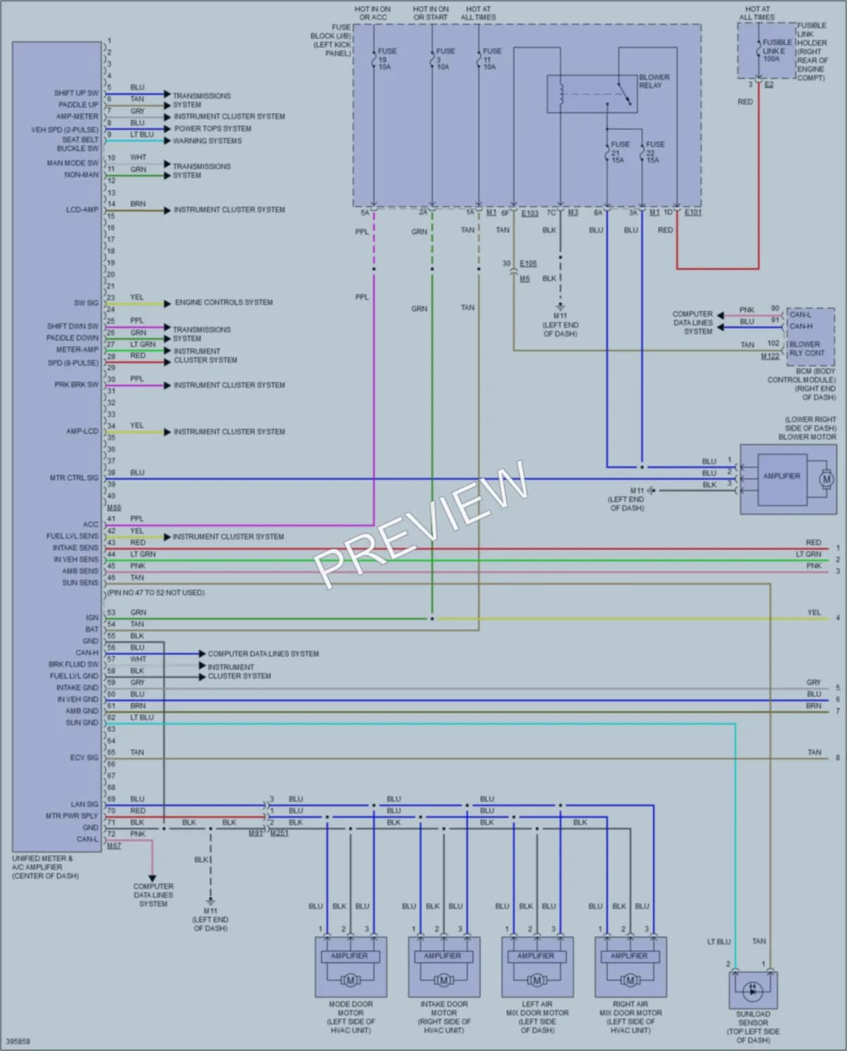 2014 Infiniti QX70 Air Conditioning wiring diagram preview