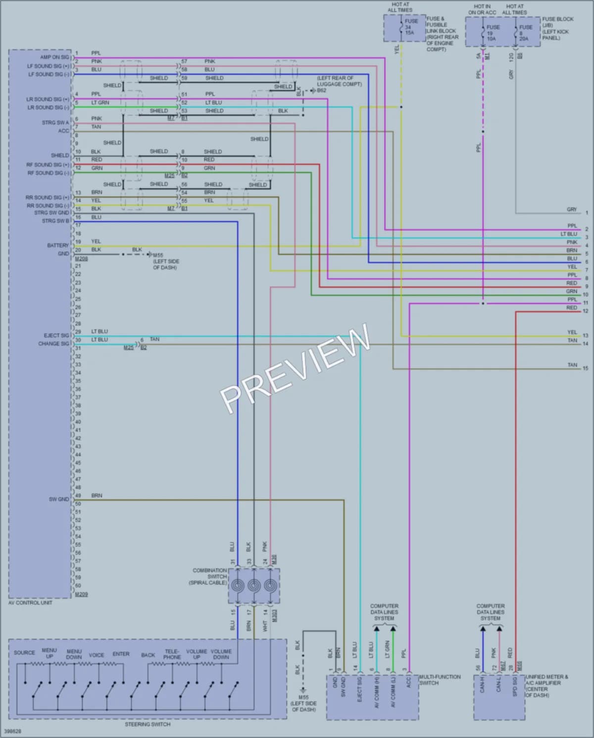 2014 Infiniti QX70 Radio wiring diagram preview
