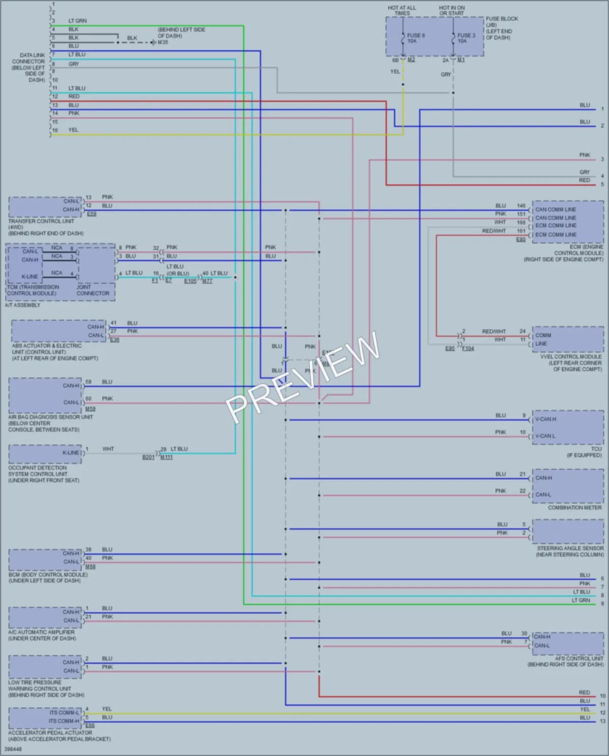 2014 Infiniti QX80 Computer Data Lines wiring diagram preview