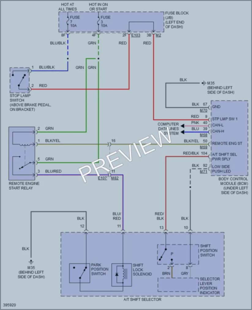 2014 Infiniti QX80 Shift Interlock wiring diagram preview