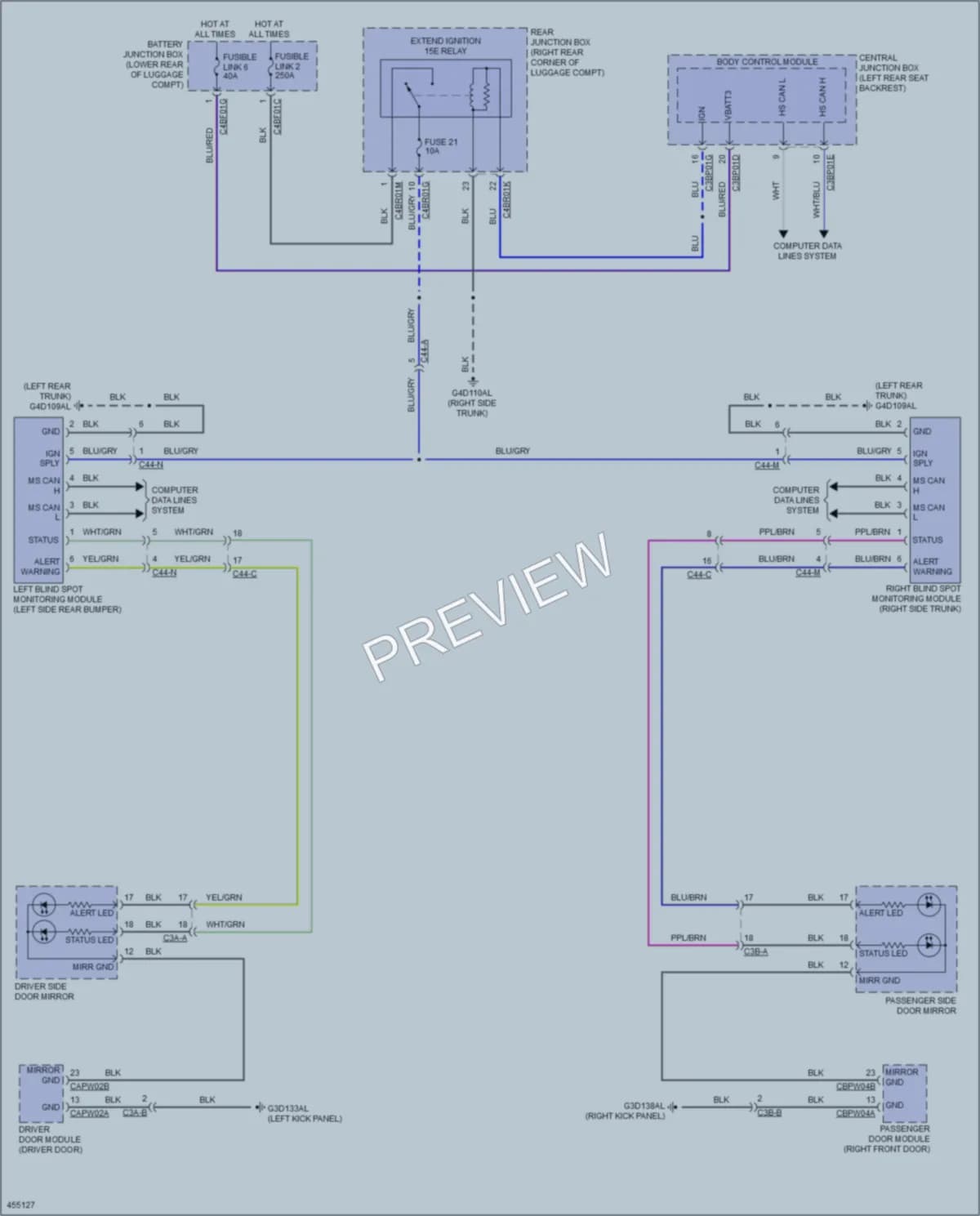 2014 Jaguar XJR Navigation wiring diagram preview