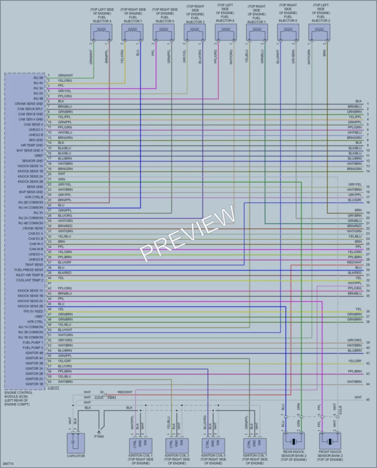 2014 Jaguar XK Engine Performance wiring diagram preview