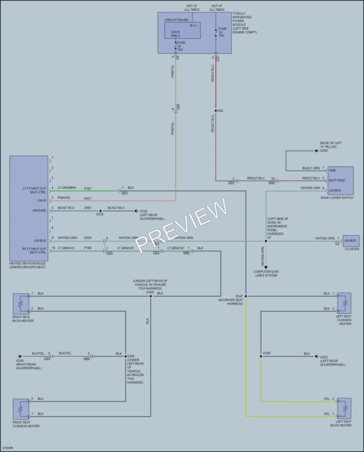 2014 Jeep Compass Power Seats wiring diagram preview