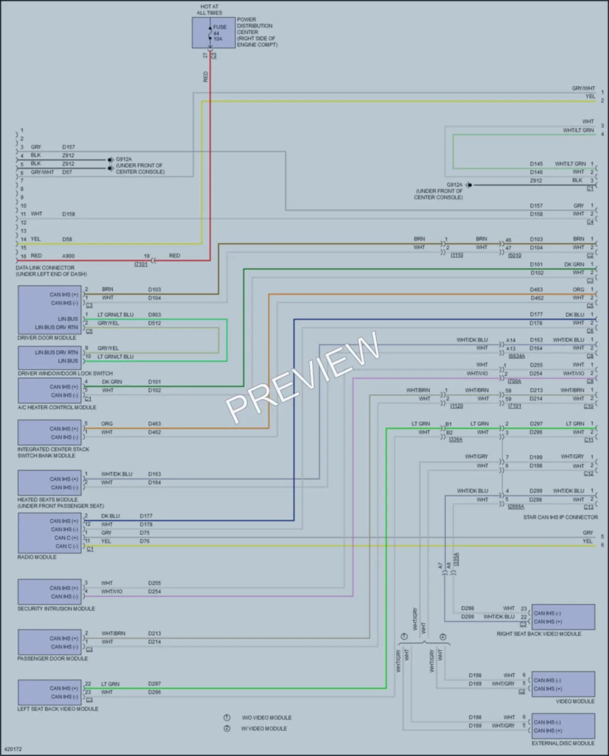2014 Jeep GrandCherokee Computer Data Lines wiring diagram preview