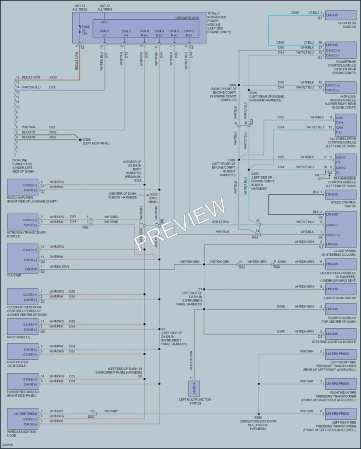 2014 Jeep Patriot Computer Data Lines wiring diagram preview