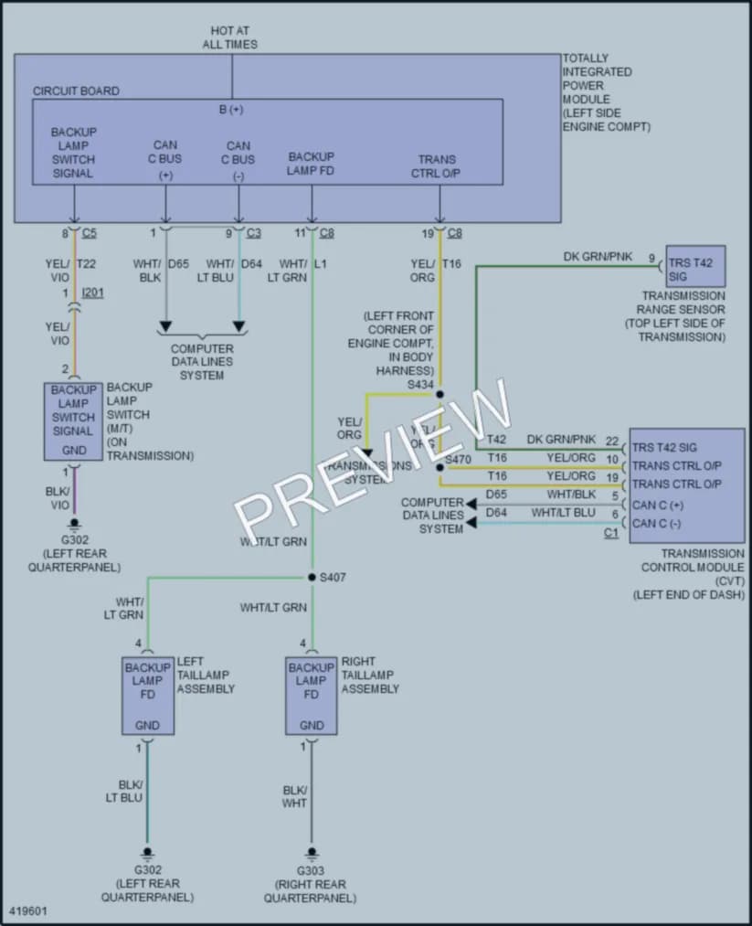 2014 Jeep Patriot Exterior Lights wiring diagram preview