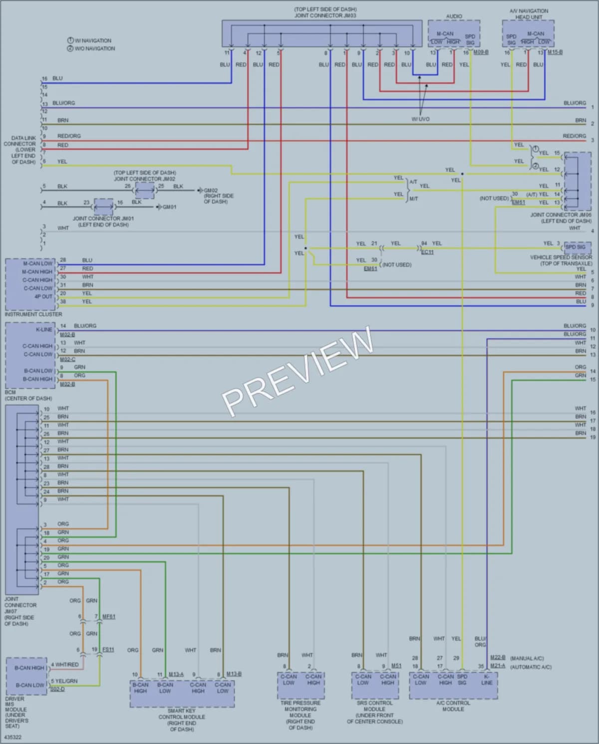2014 Kia Forte5 Computer Data Lines wiring diagram preview