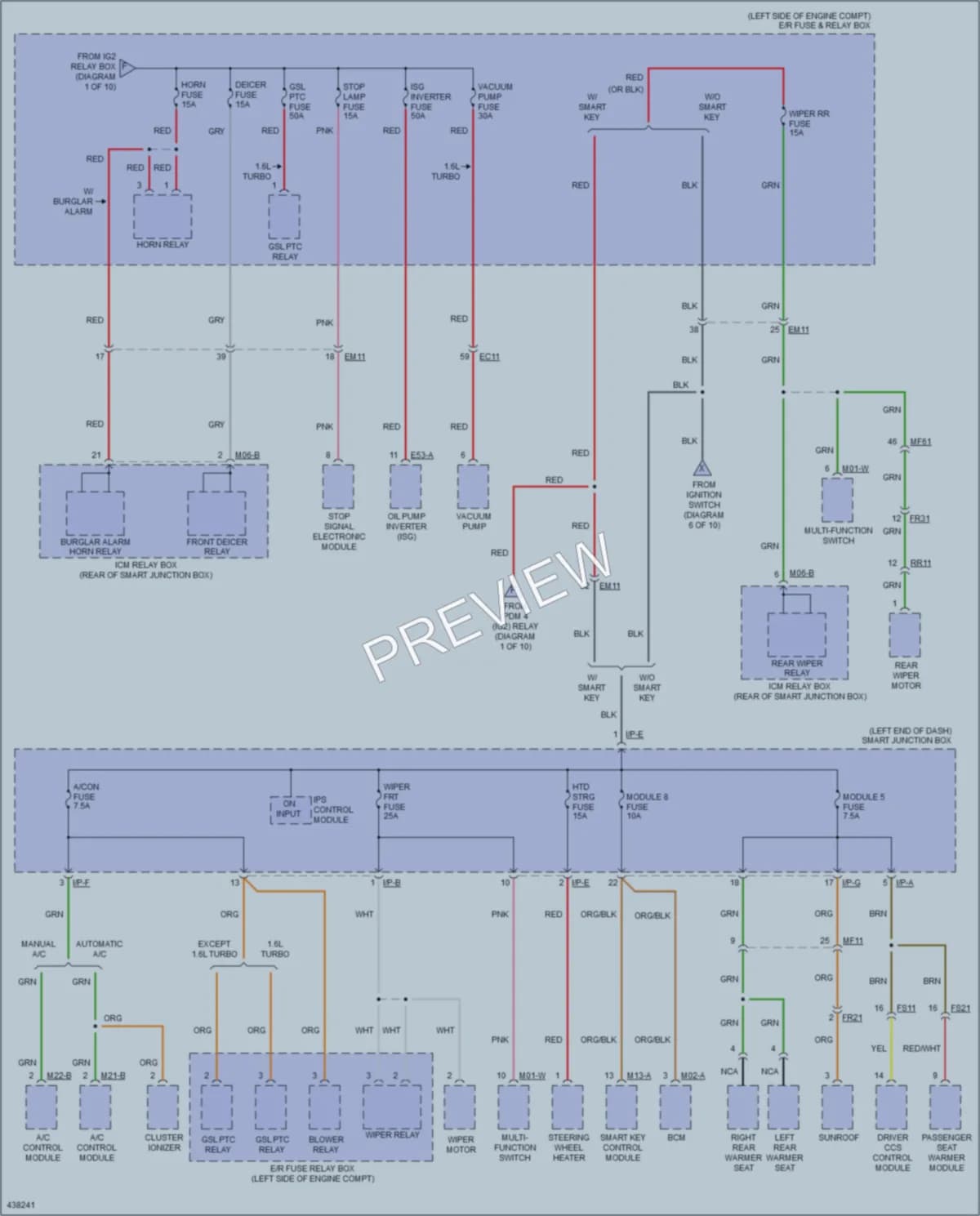 2014 Kia Forte5 Power Distribution wiring diagram preview