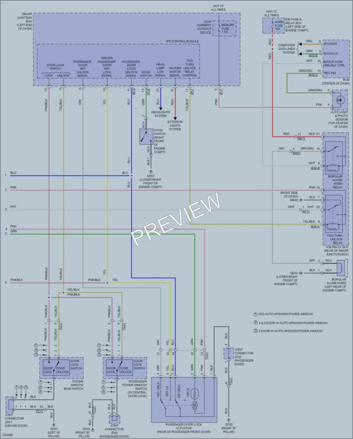 2014 Kia ForteKoup Anti Theft wiring diagram preview