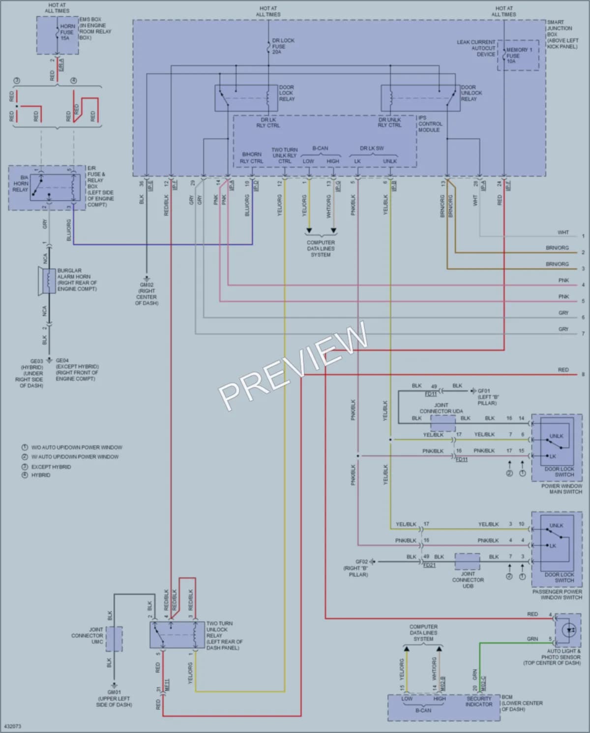 2014 Kia Optima Anti Theft wiring diagram preview