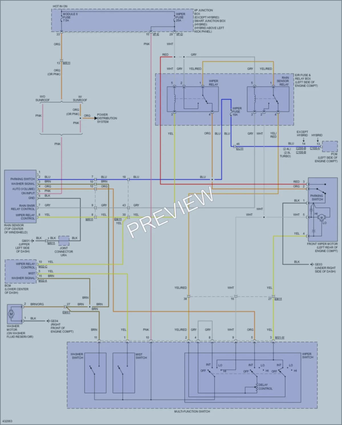 2014 Kia Optima Wiper Washer wiring diagram preview