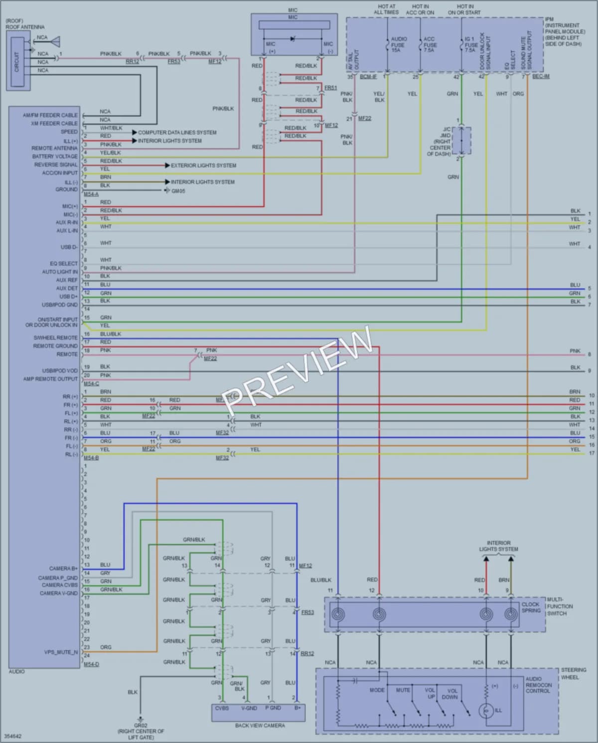 2014 Kia Sedona Navigation wiring diagram preview