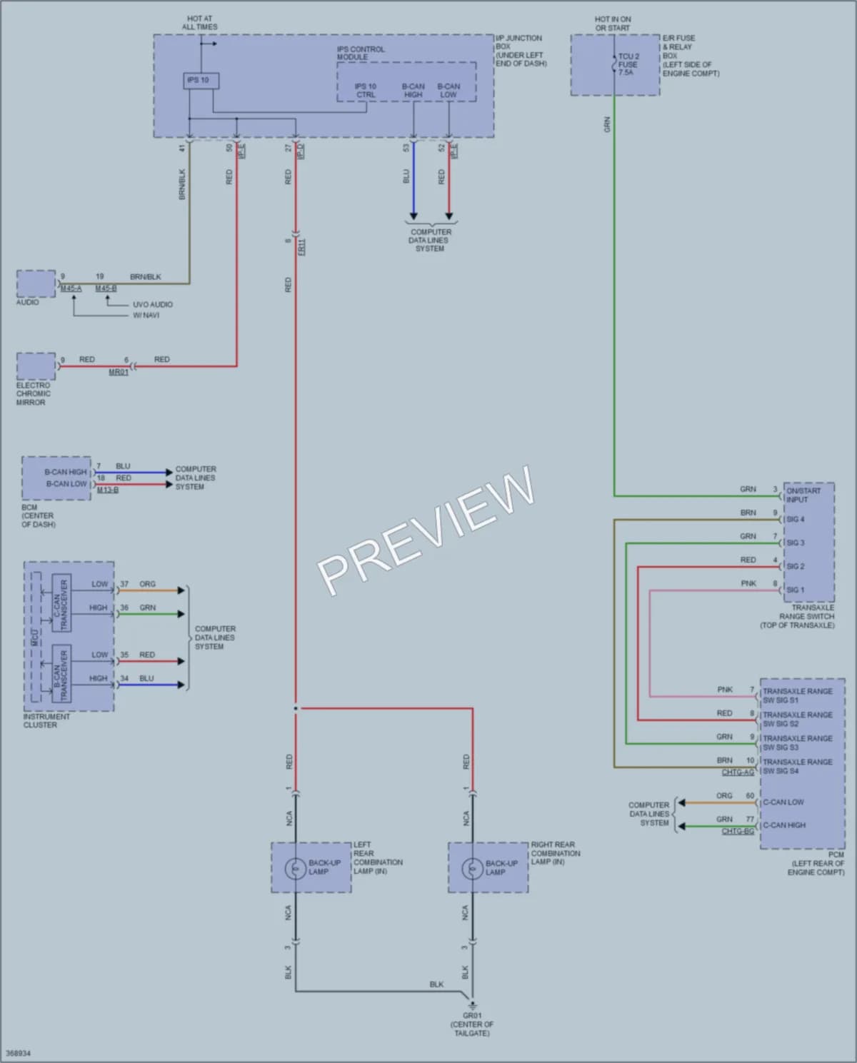 2014 Kia Sportage Exterior Lights wiring diagram preview