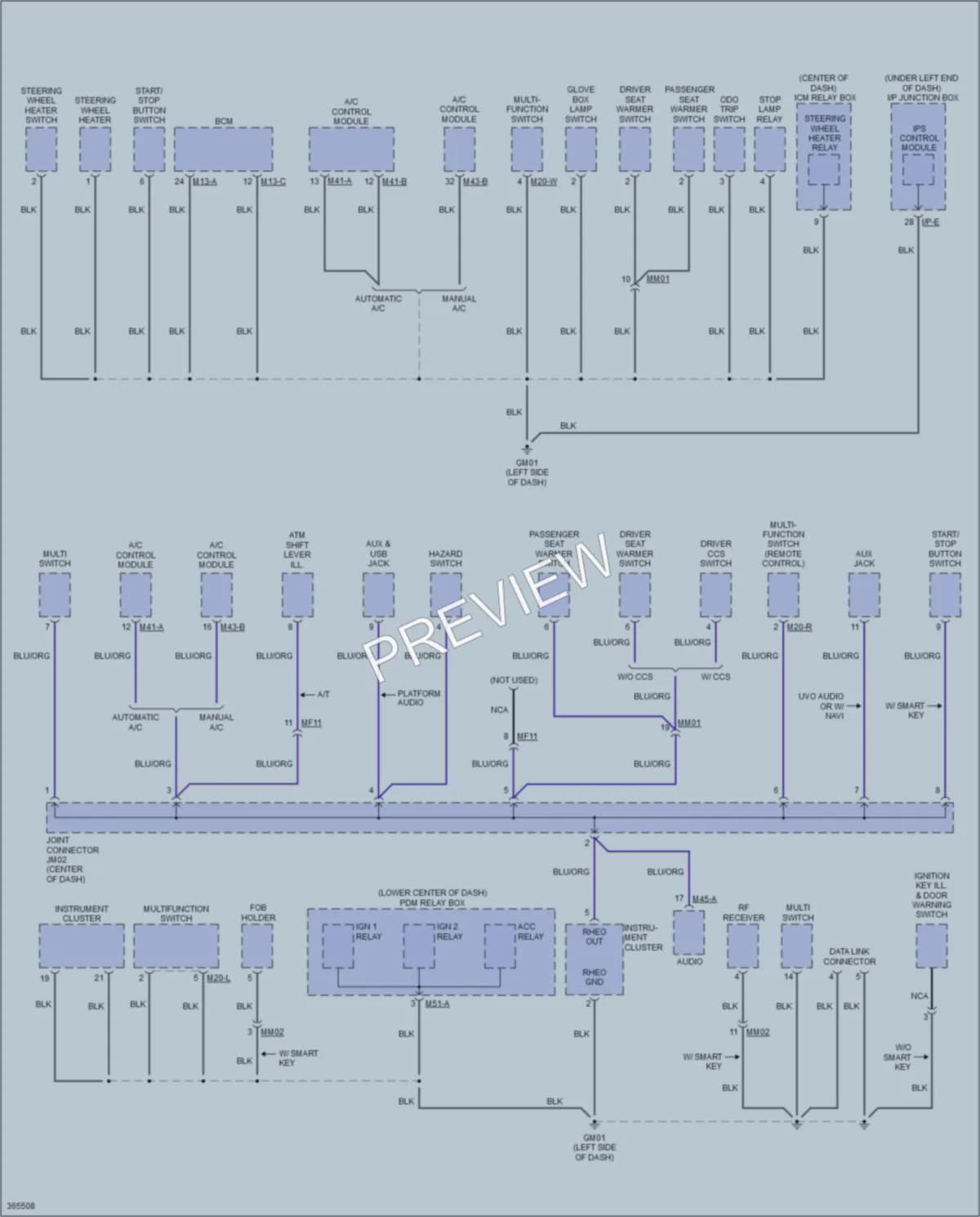 2014 Kia Sportage Ground Distribution wiring diagram preview