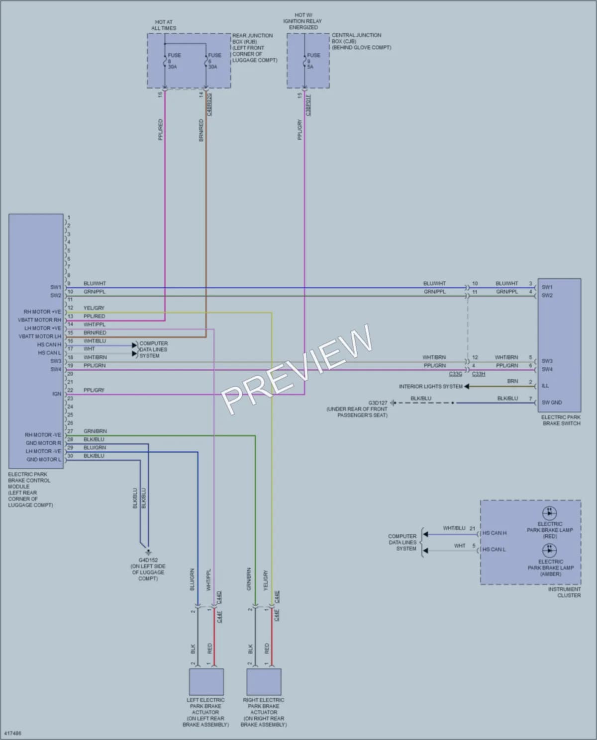2014 LandRover LR2 Shift Interlock wiring diagram preview