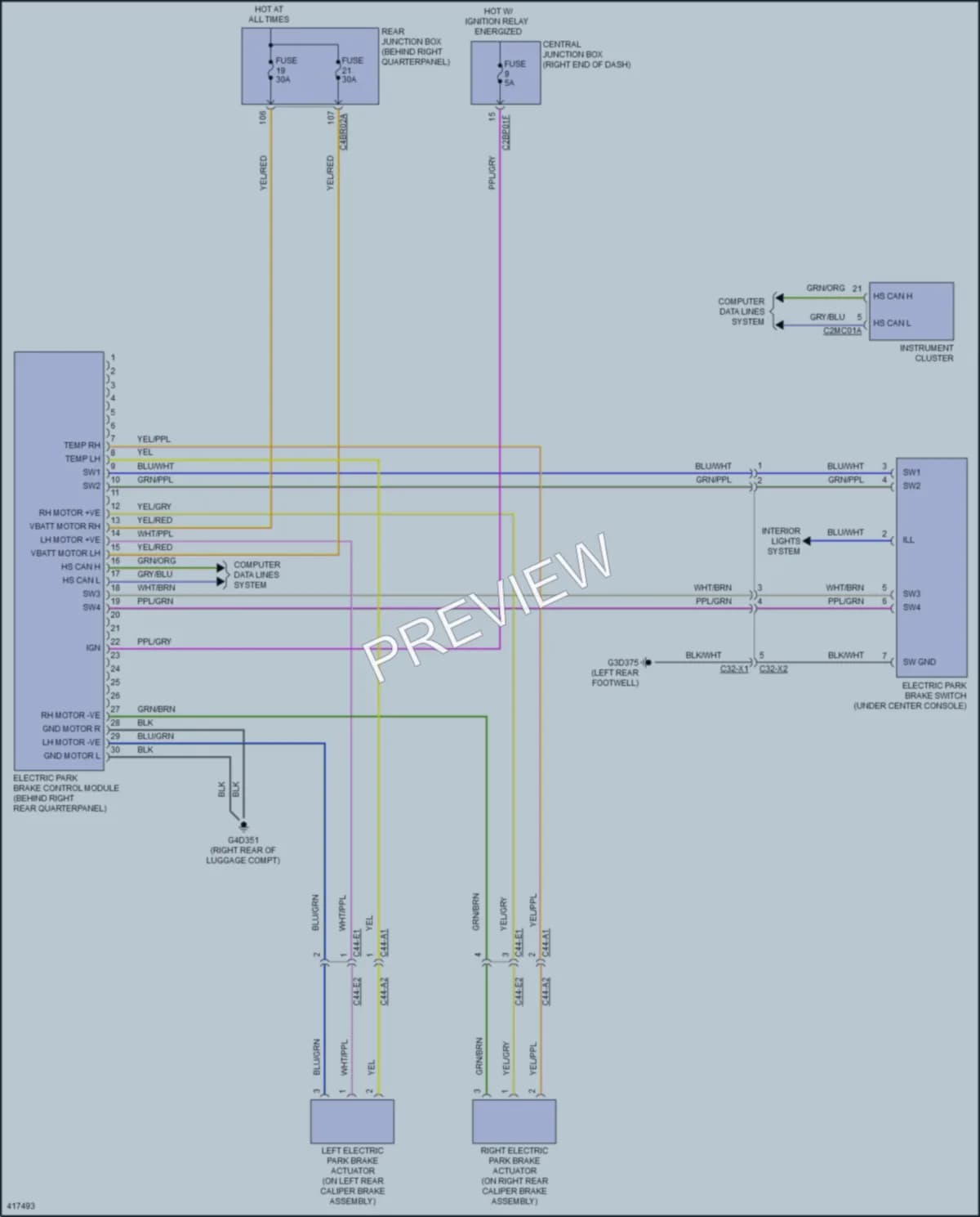 2014 LandRover RangeRoverSport Shift Interlock wiring diagram preview
