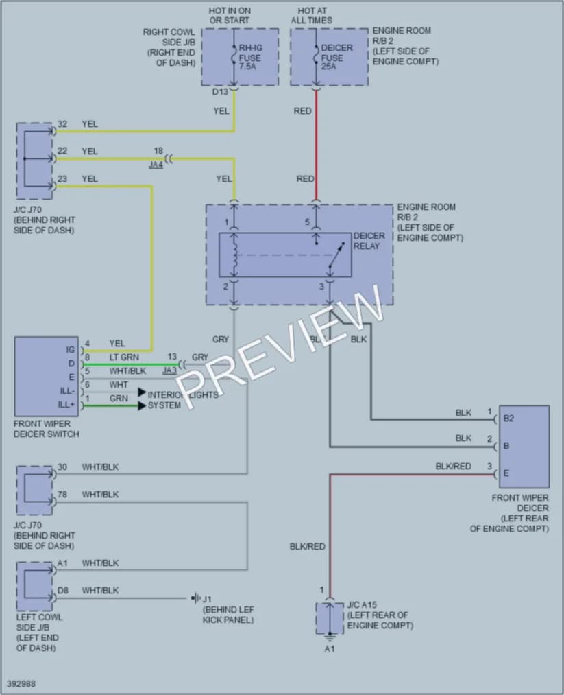2014 Lexus ISF Defoggers wiring diagram preview