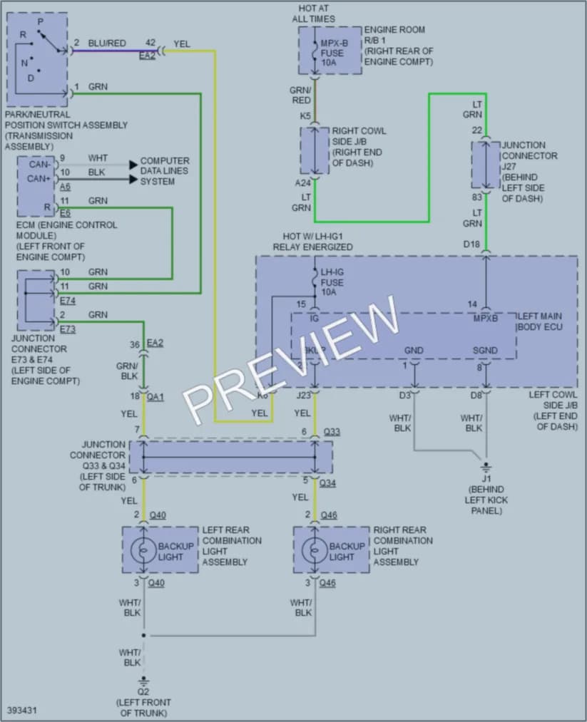2014 Lexus ISF Exterior Lights wiring diagram preview