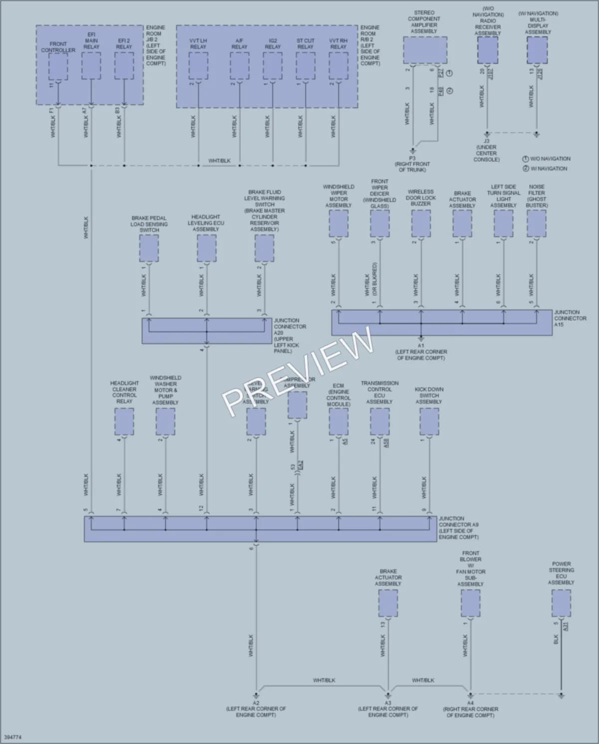 2014 Lexus ISF Ground Distribution wiring diagram preview