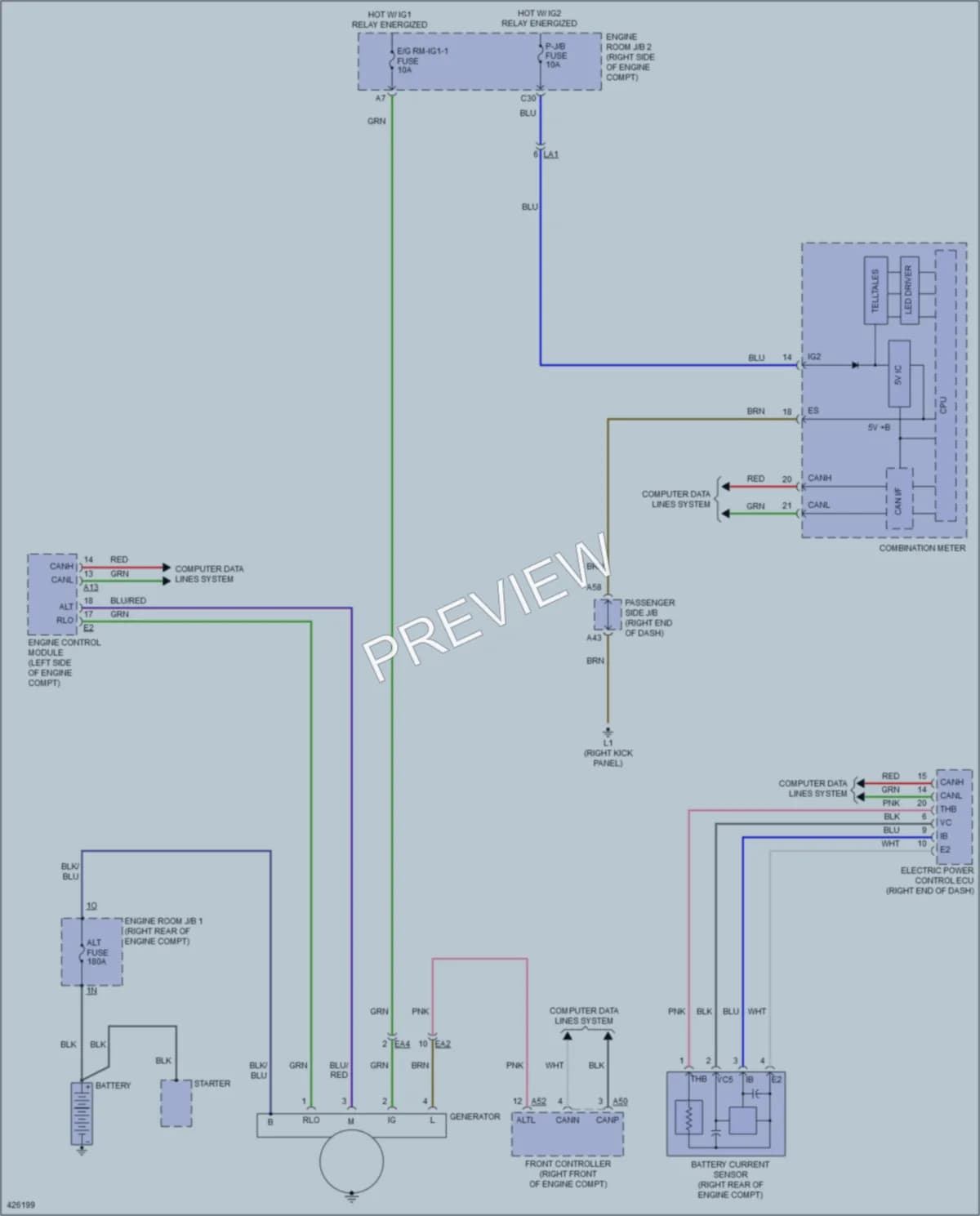 2014 Lexus LS460 Starting Charging wiring diagram preview