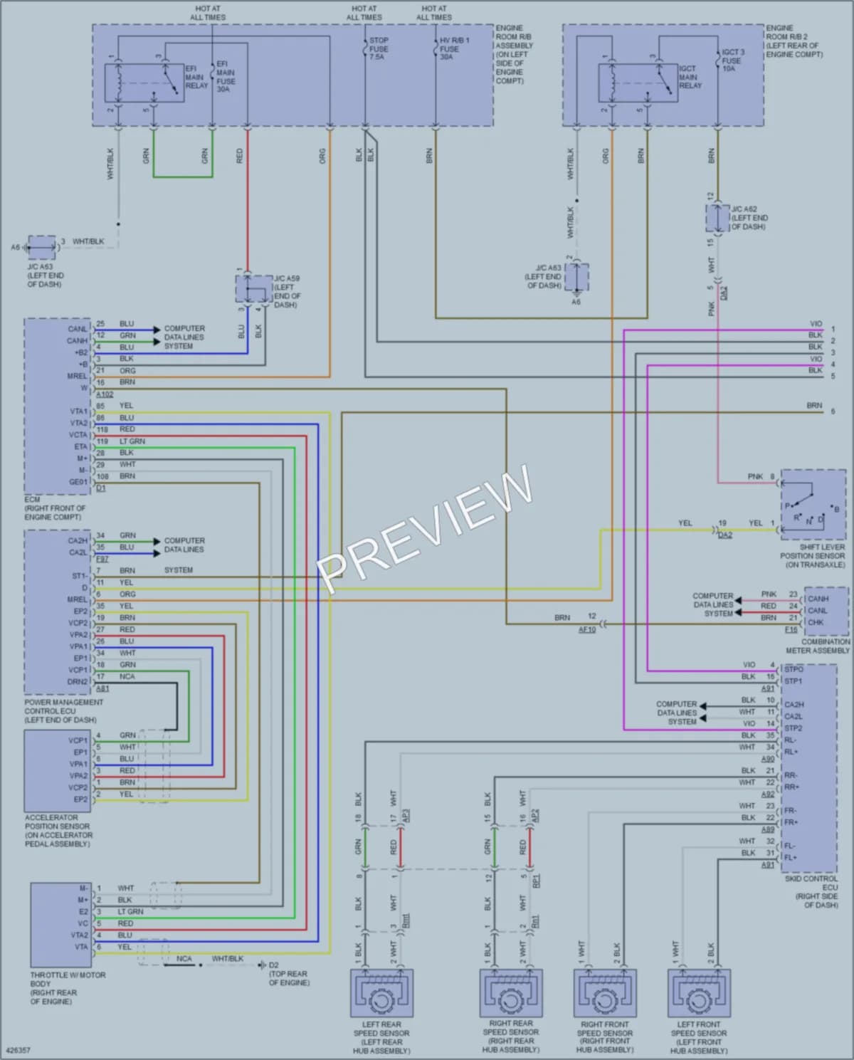 2014 Lexus RX450h Cruise Control wiring diagram preview