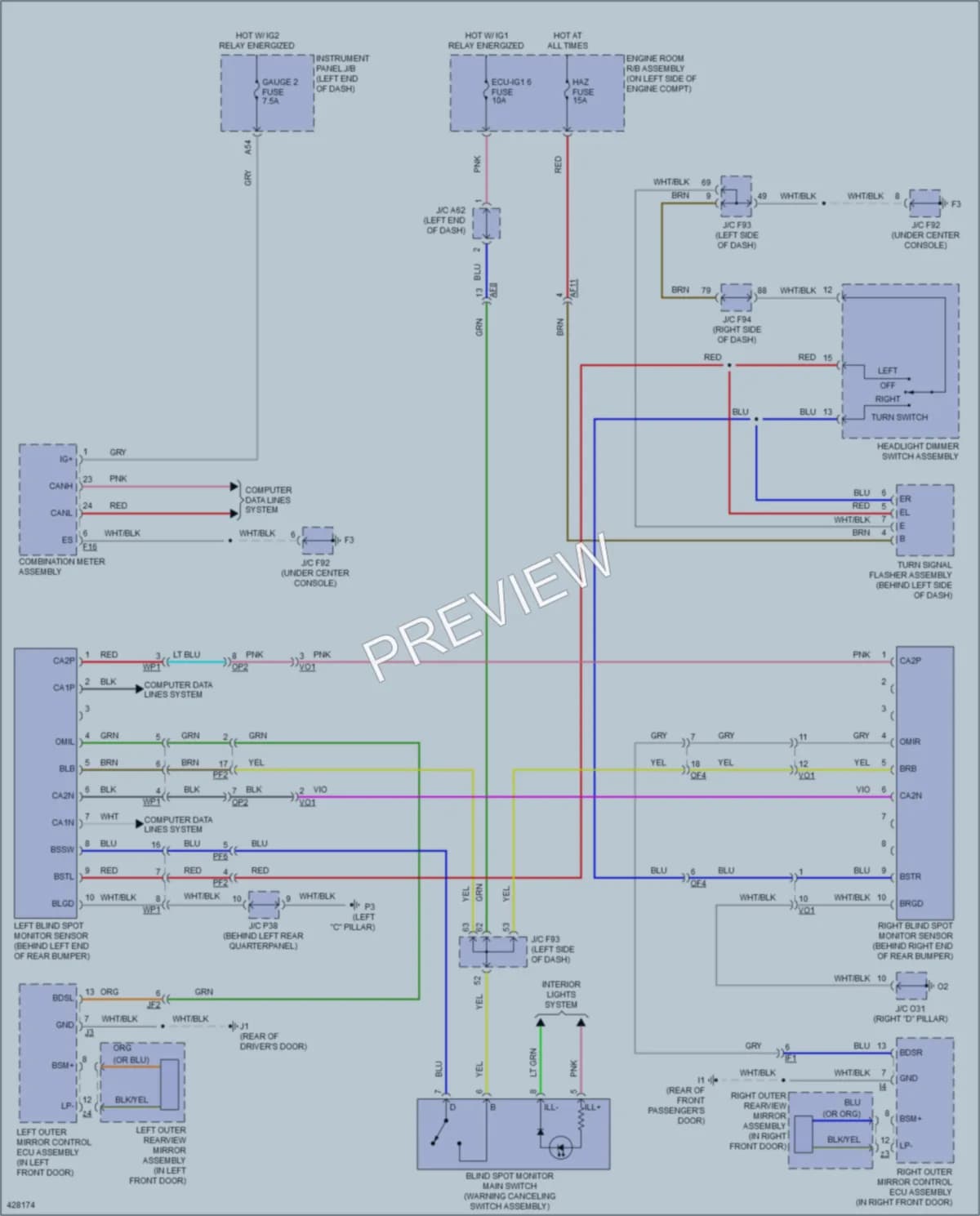 2014 Lexus RX450h Navigation wiring diagram preview
