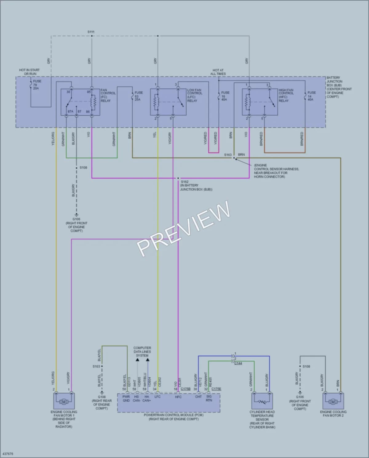 2014 Lincoln NavigatorL Cooling Fan wiring diagram preview