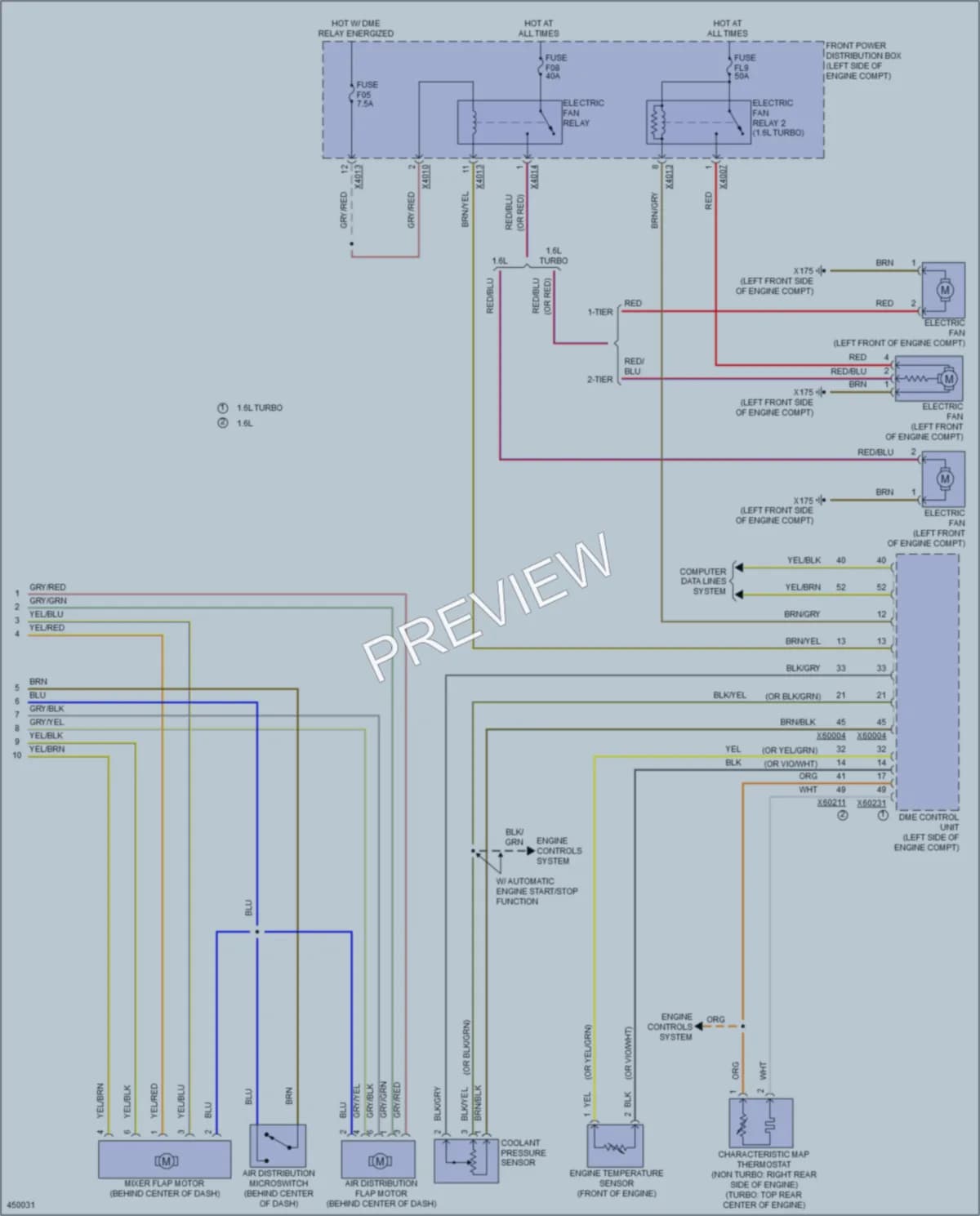 2014 MINI CooperClubman Air Conditioning wiring diagram preview