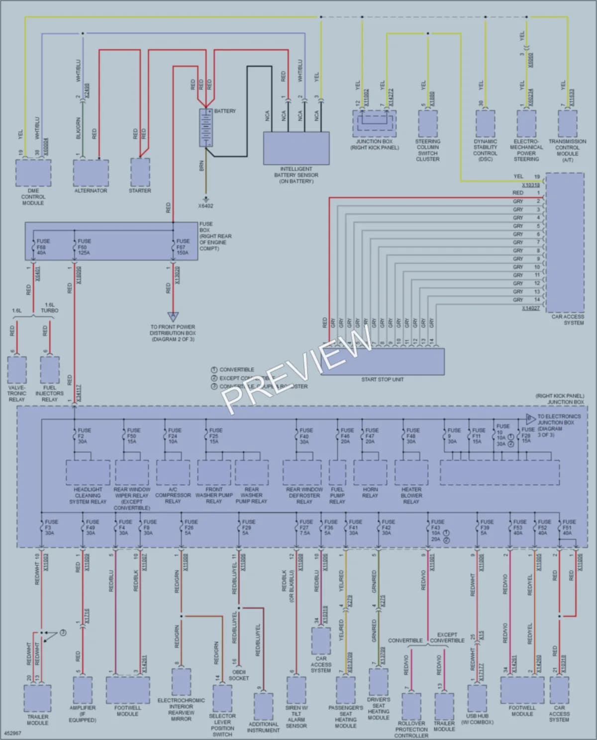 2014 MINI CooperClubman Power Distribution wiring diagram preview