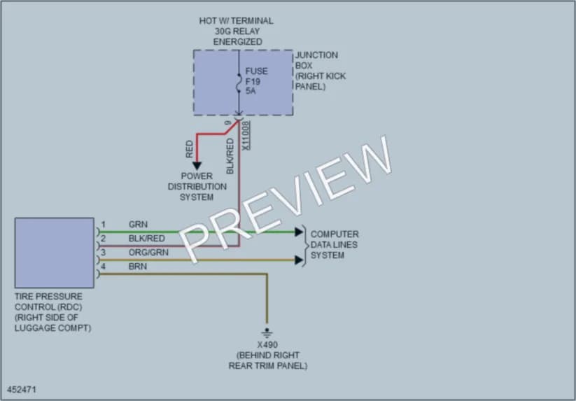 2014 MINI CooperClubman Warning Systems wiring diagram preview