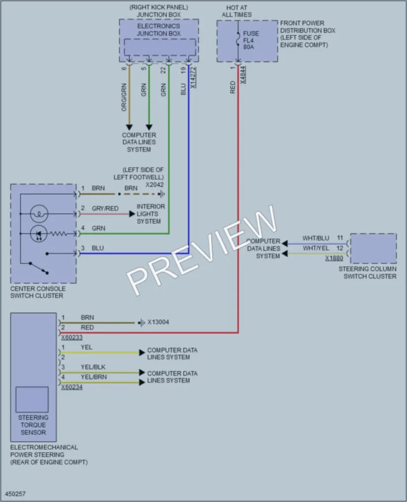 2014 MINI CooperCountryman Electronic Power Steering wiring diagram preview