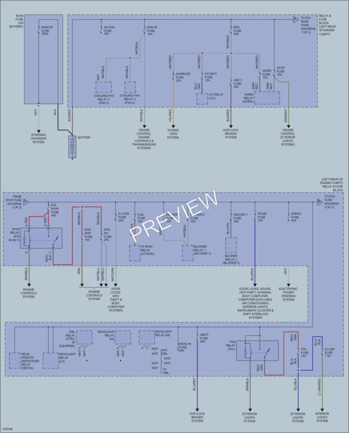 2014 Mazda 5 Power Distribution wiring diagram preview