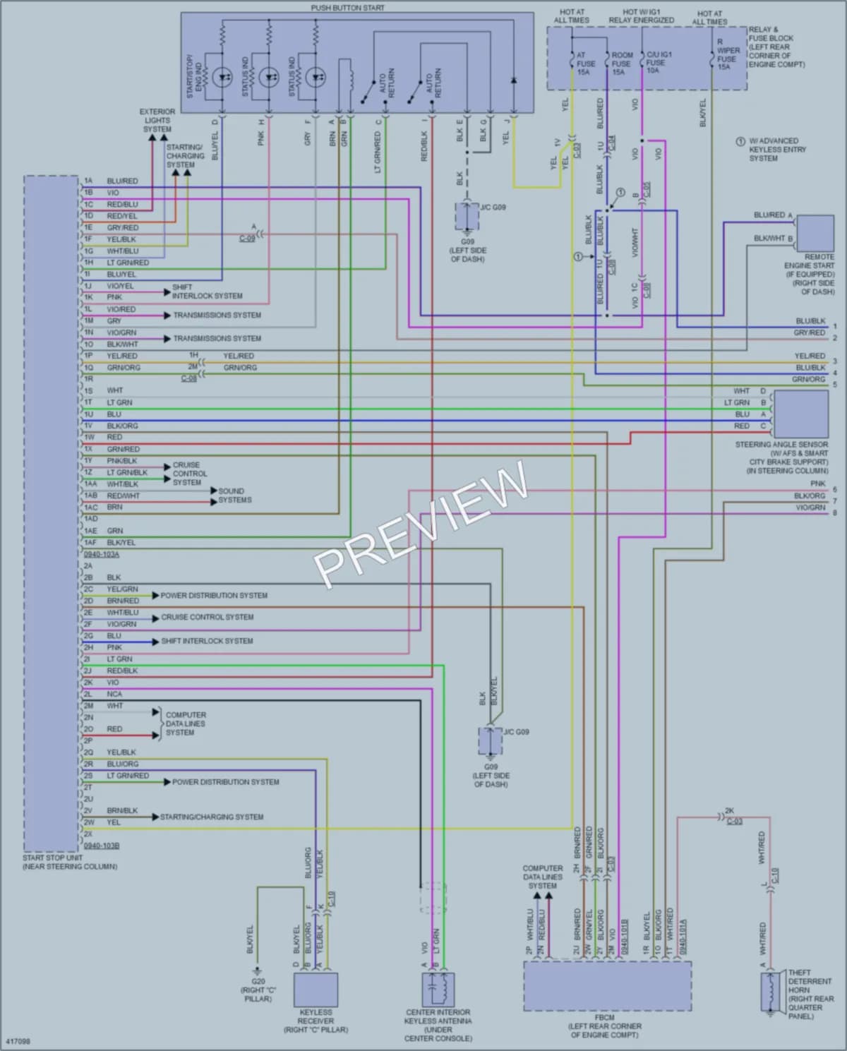 2014 Mazda 6 Anti Theft wiring diagram preview