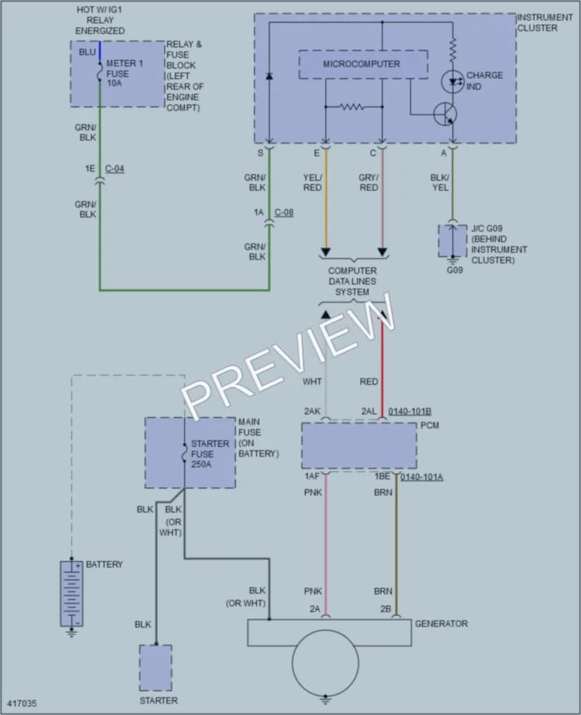 2014 Mazda CX5 Starting Charging wiring diagram preview