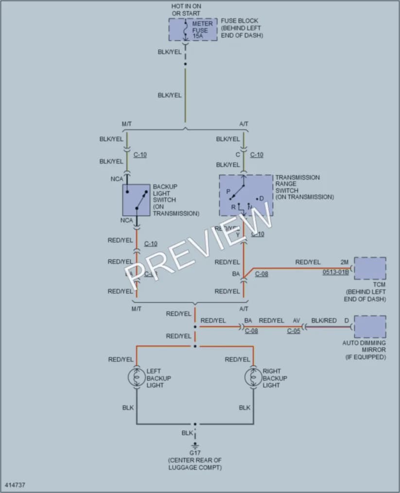 2014 Mazda MX5Miata Exterior Lights wiring diagram preview